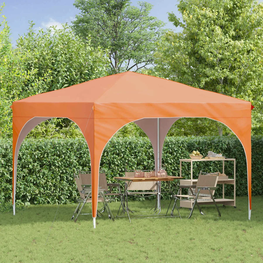 Tente de fête pop-up 290 x 290 x 245 cm Orange - 3