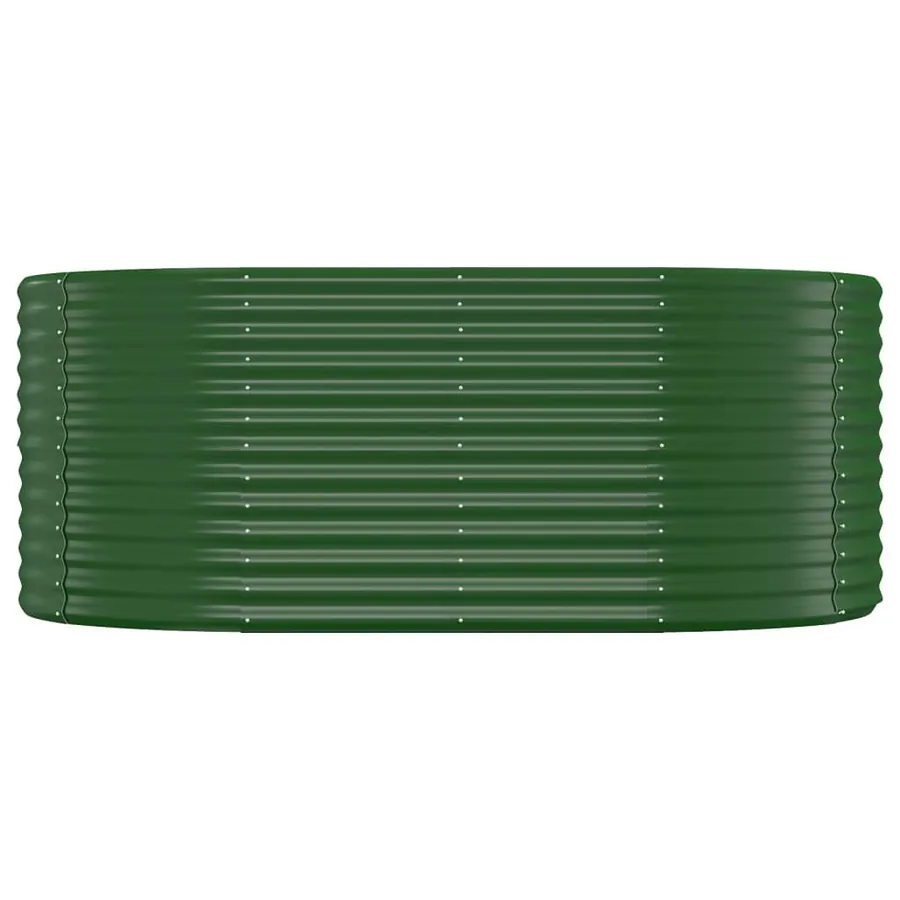 Lit surélevé de jardin Acier galvanisé 175x100x68cm Vert - 3