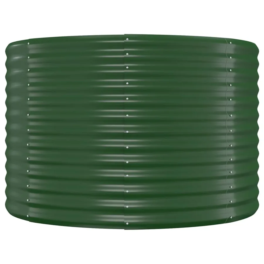 Lit surélevé de jardin Acier galvanisé 175x100x68cm Vert - 4