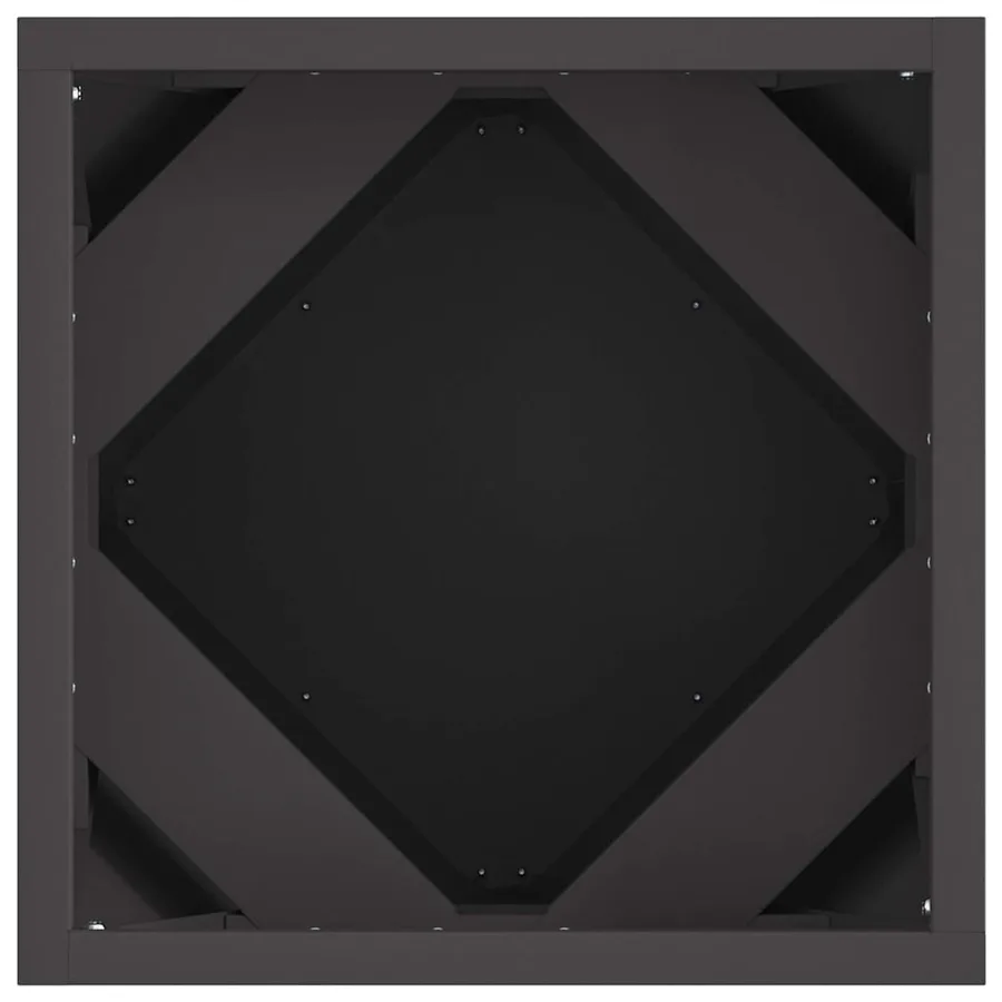 Jardinière 2 pc Noir 30 x 30 x 30 cm Acier - 7