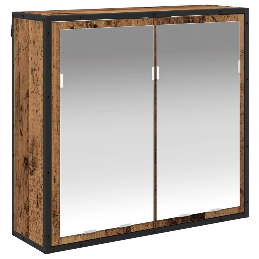 Ensemble de mobilier de salle de bain avec tiroir Bois ancien - 6