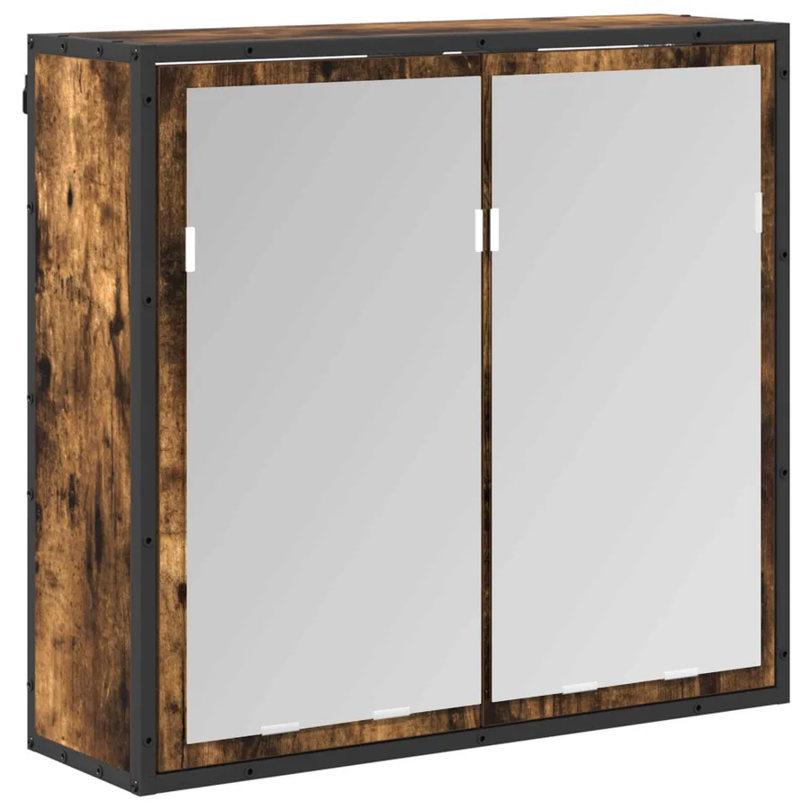 Ensemble de mobilier de salle de bain avec tiroir Chêne fumé - 6