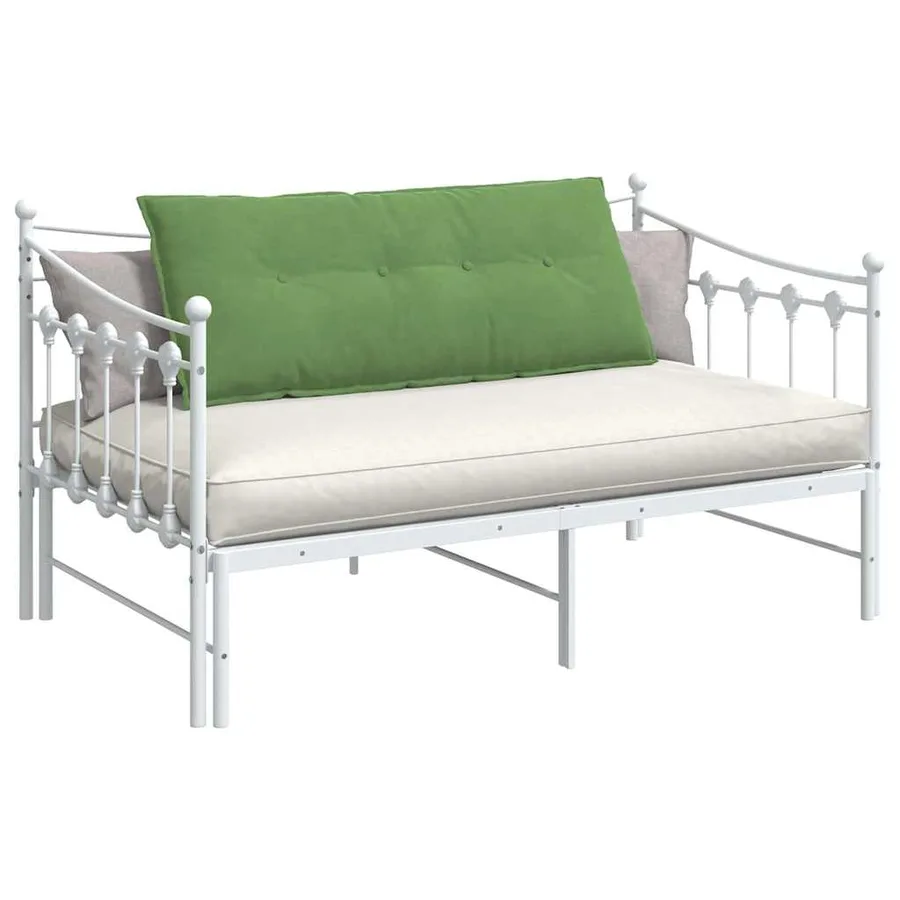 Coussin de Dos Vert clair 120 x 50 cm Tissu en velours côtelé - 3