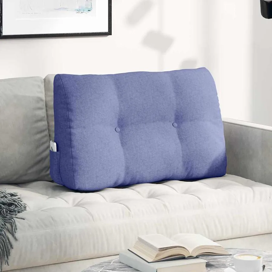 Coussin de Dos Bleu denim 80 x 24 x 50 cm tissu