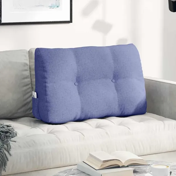 Coussin de Dos Bleu denim 80 x 24 x 50 cm tissu