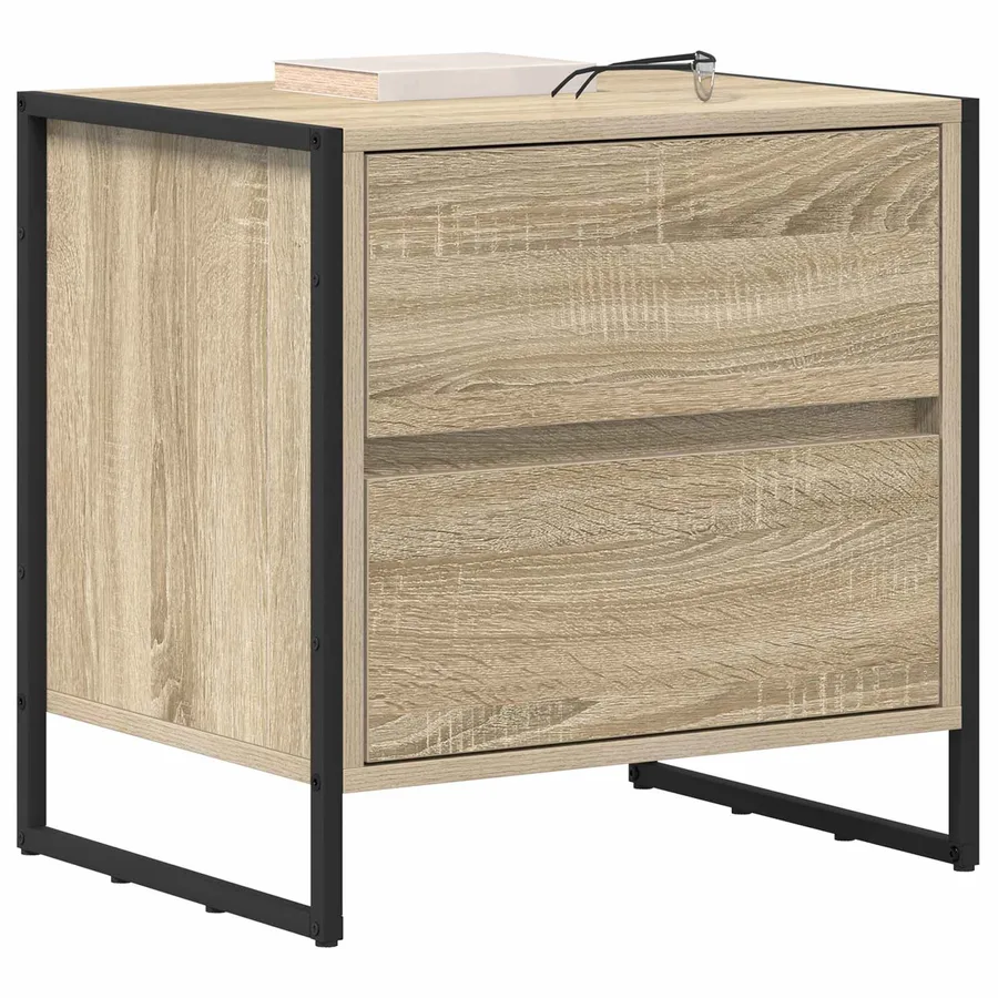 Table de chevet Sonoma 50 x 39,5 x 50 cm Bois d'ingénierie - 3