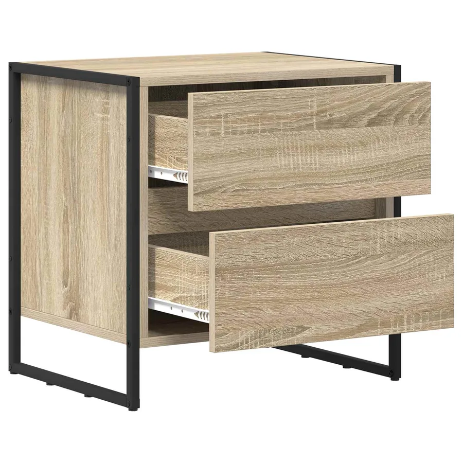 Table de chevet Sonoma 50 x 39,5 x 50 cm Bois d'ingénierie - 8