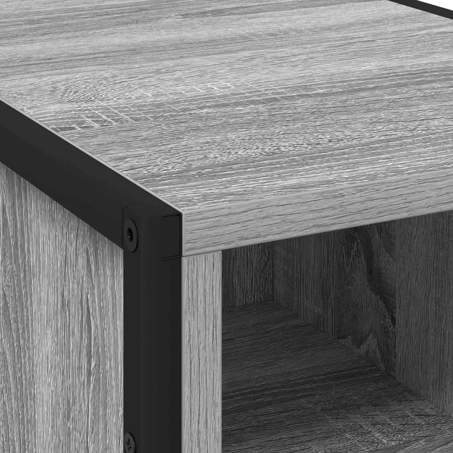 Table de chevet 2 pcs Gris Sonoma 39.5 x 30 x 50 cm - 9