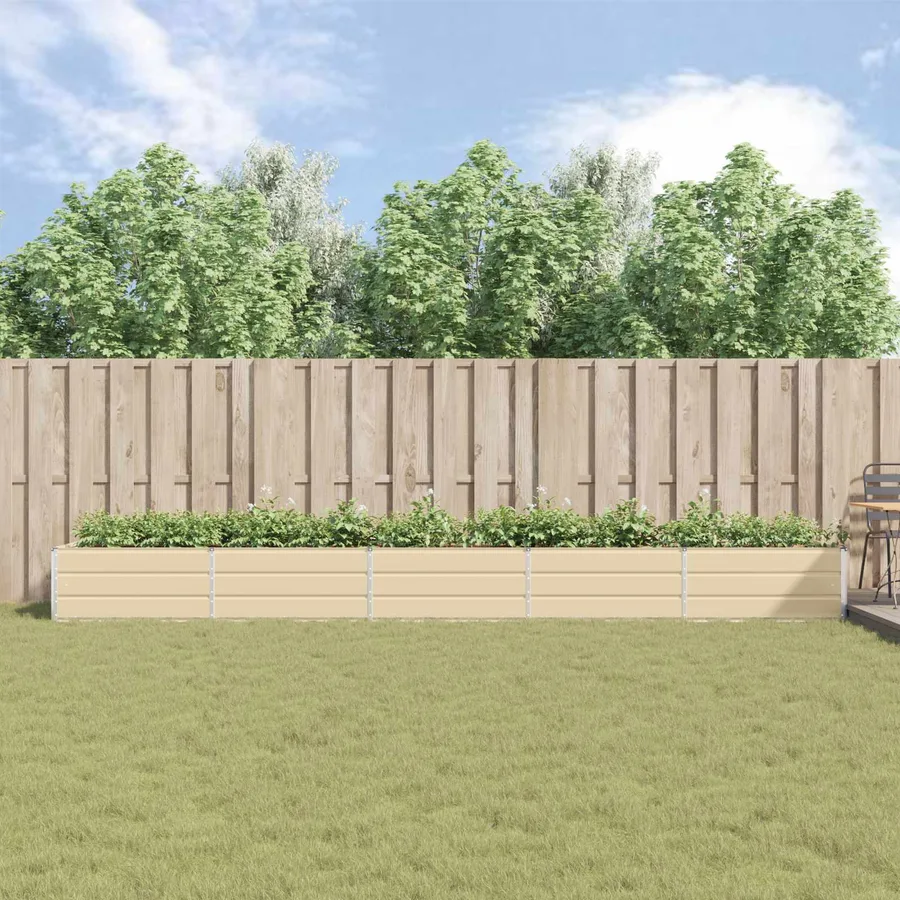 Jardinière Ivoire 480 x 100 x 45 cm Acier galvanisé - 4