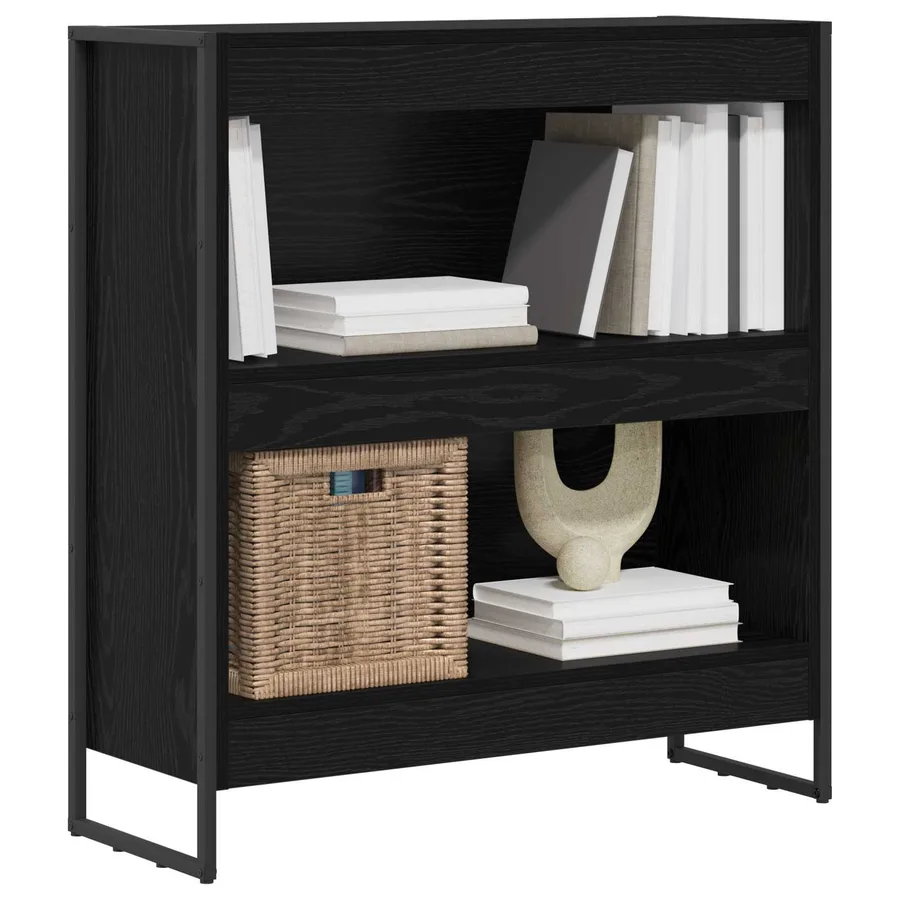 Bibliothèque Chêne noir 80 x 30 x 86,5 cm Bois d'ingénierie - 3