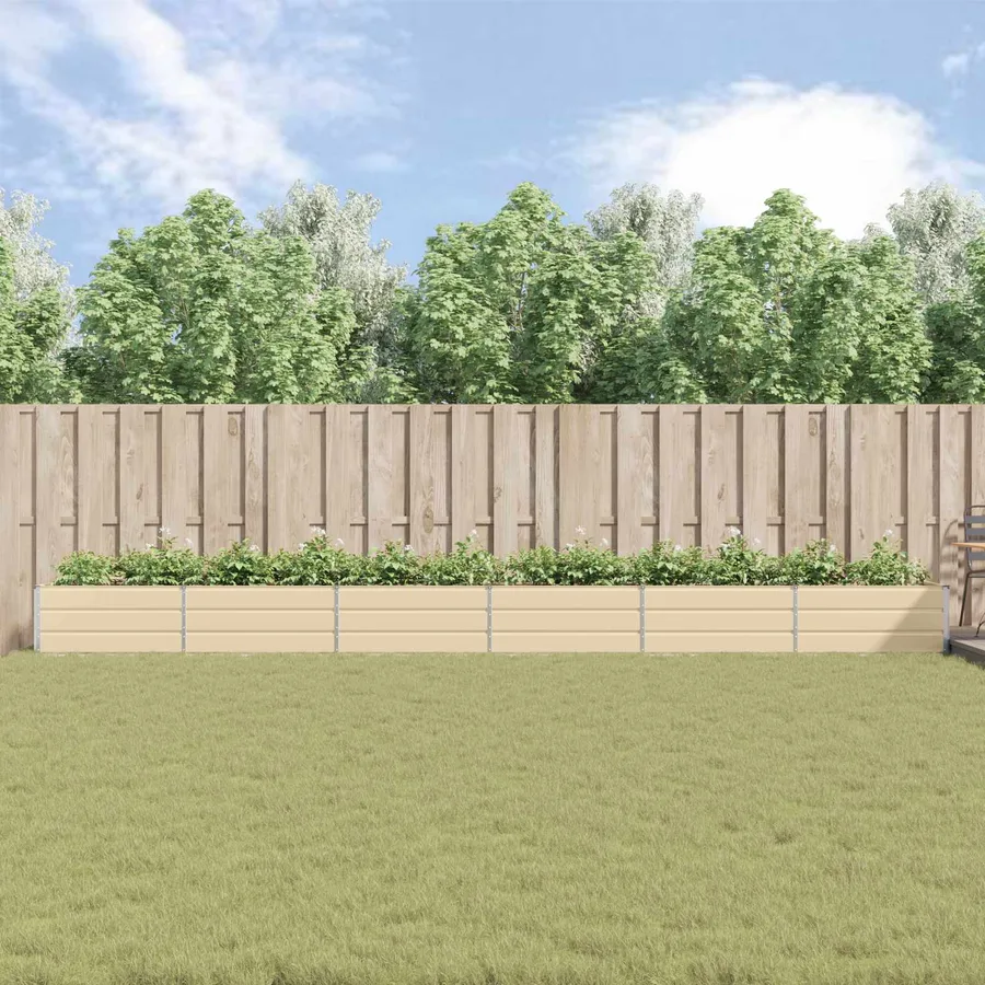 Jardinière Ivoire 580 x 100 x 45 cm Acier galvanisé - 4