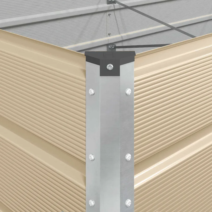 Jardinière Ivoire 580 x 100 x 45 cm Acier galvanisé - 9