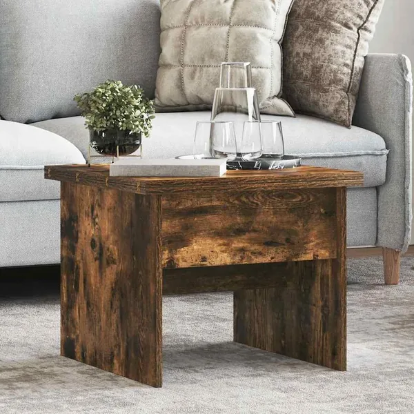 Table basse Chêne fumé 55 x 54,5 x 45 cm Bois d'ingénierie