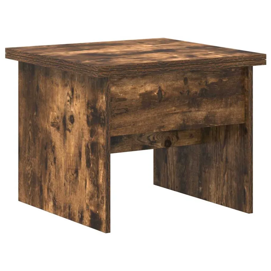 Table basse Chêne fumé 55 x 54,5 x 45 cm Bois d'ingénierie - 10