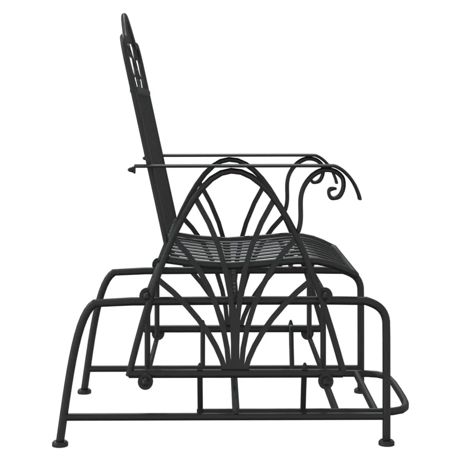 Banc coulissant 61 cm Noir Acier - 4