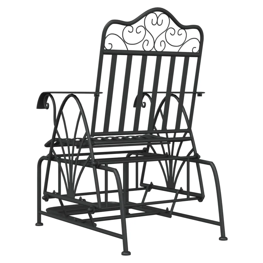 Banc coulissant 61 cm Noir Acier - 5