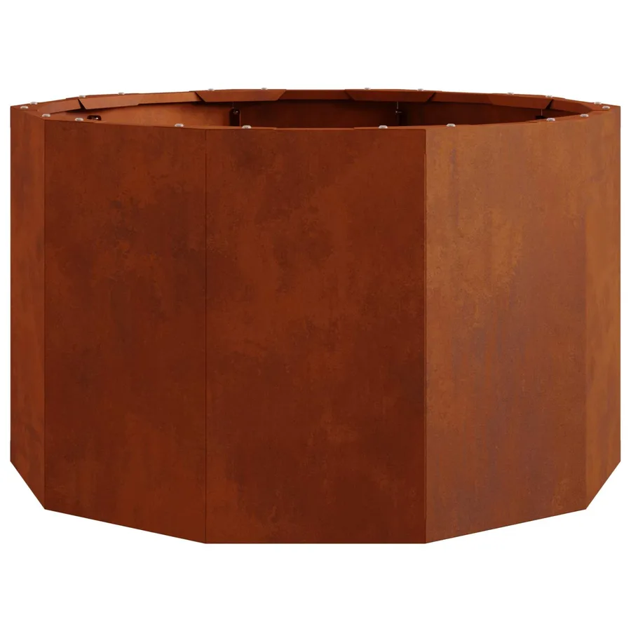 Jardinière Rouillé 60 x 60 x 35 cm Acier patiné - 6