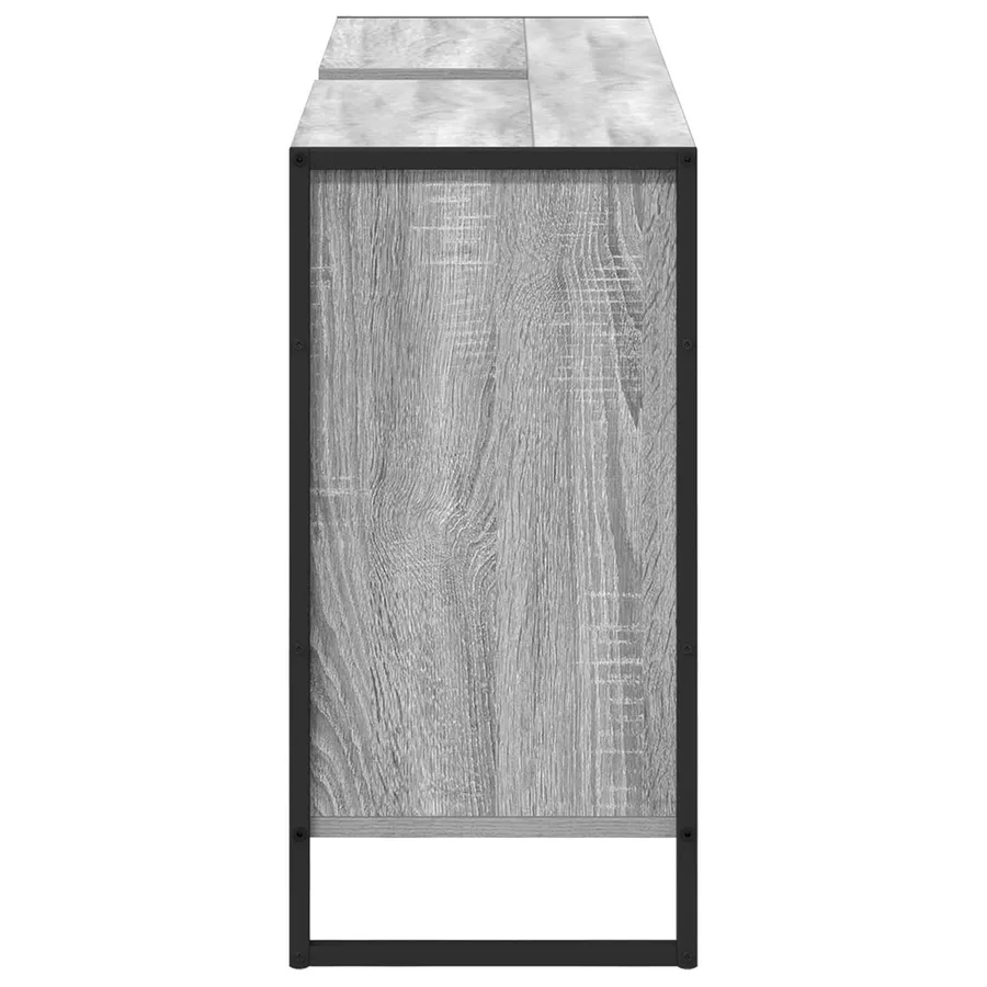 Cabinet de salle de bain avec porte Gris Sonoma 90 x 30 x 60 cm - 7