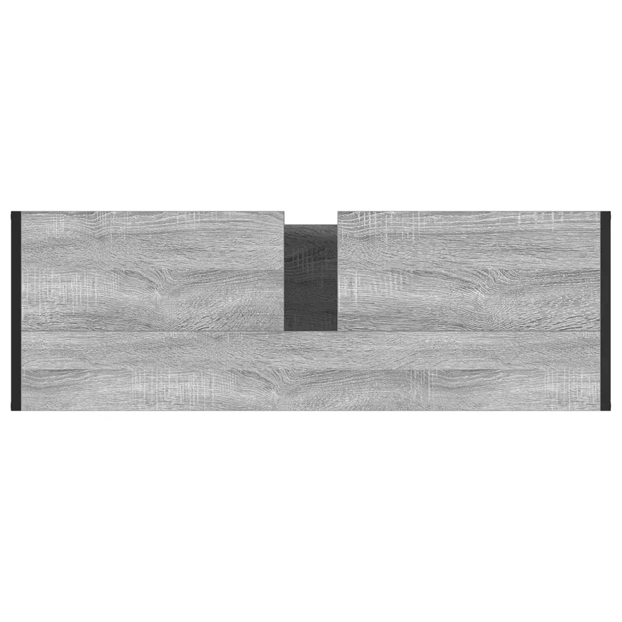Cabinet de salle de bain avec porte Gris Sonoma 90 x 30 x 60 cm - 9