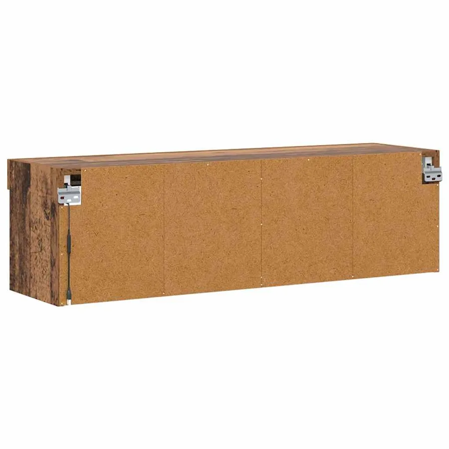 Ensemble meuble TV avec LED Bois Ancien 100 x 30 x 30 cm - 10