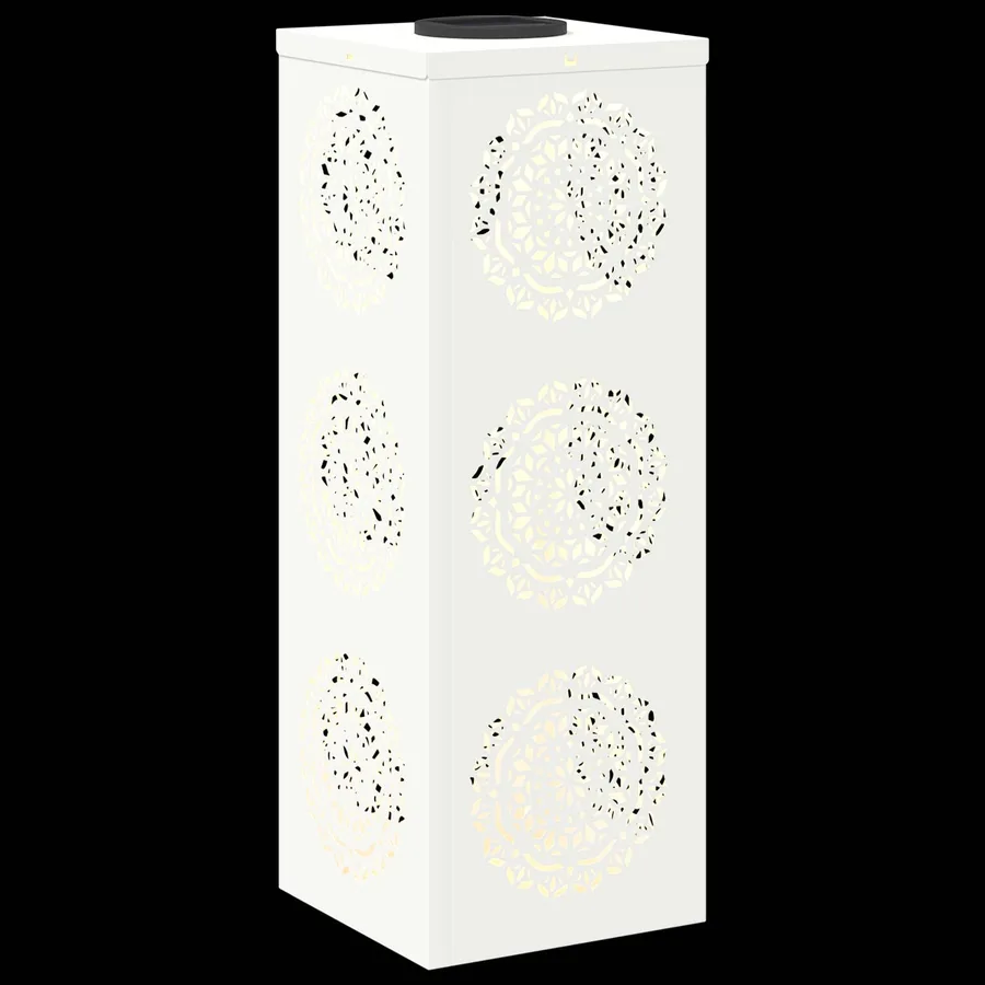 Lumière de chemin LED solaire 2 pcs Blanc chaud 18 x 18 x 50 cm - 12