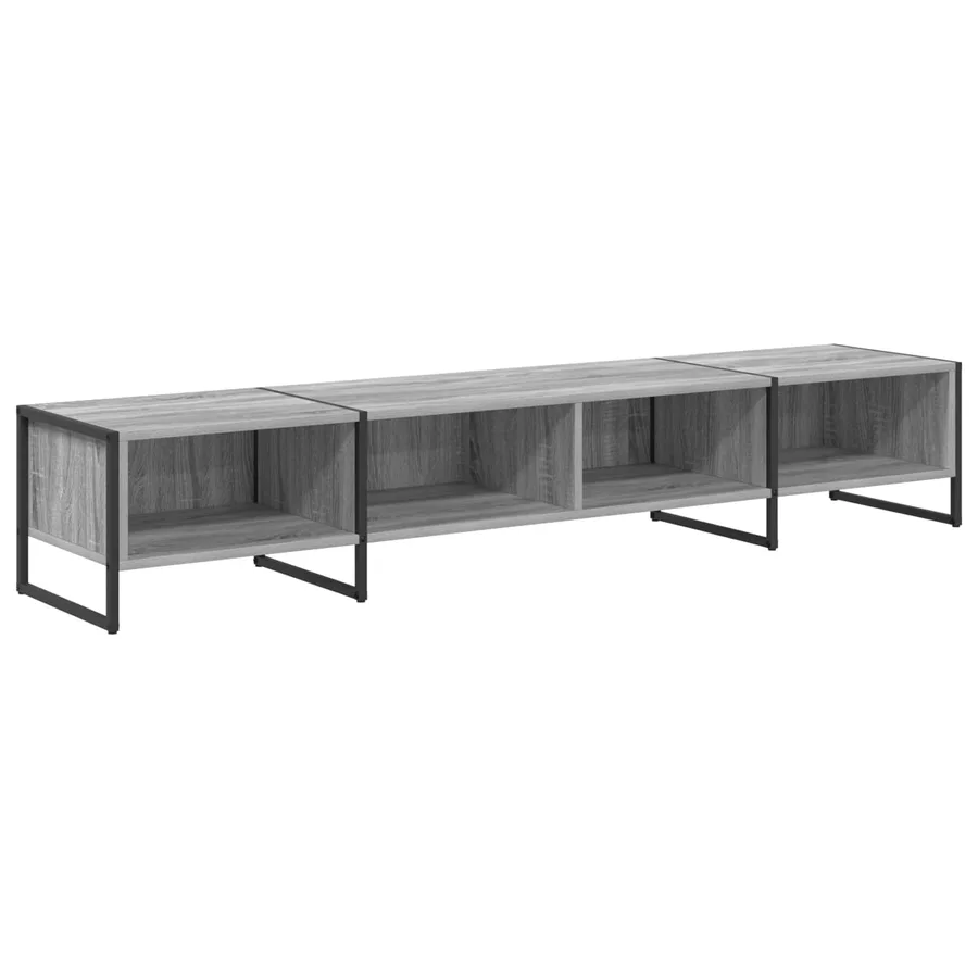 Meuble TV Gris Sonoma 170,5 x 36 x 30,5 cm Bois d'ingénierie - 2
