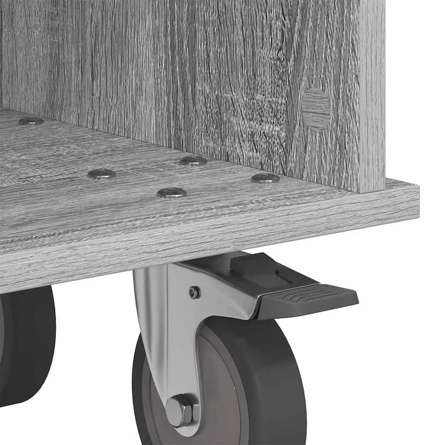 Meuble TV Gris Sonoma 68,5 x 35 x 35 cm Bois d'ingénierie - 9