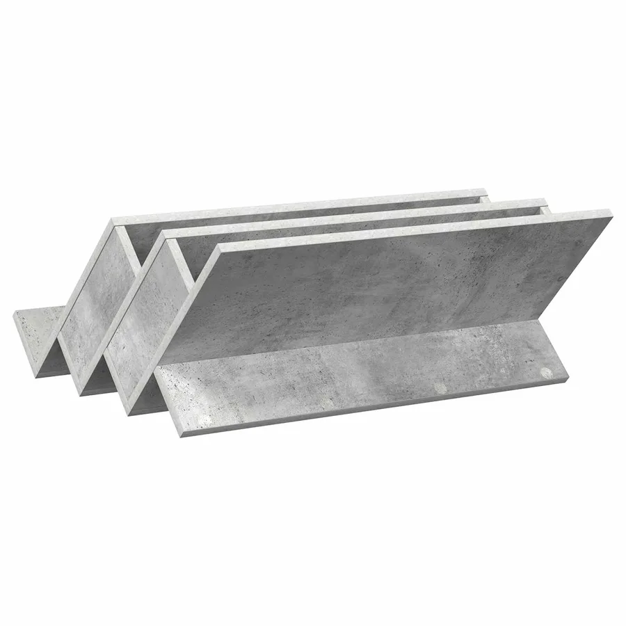 Étagère à magazines avec étagère Gris Béton 65 x 53 x 28,5 cm - 7