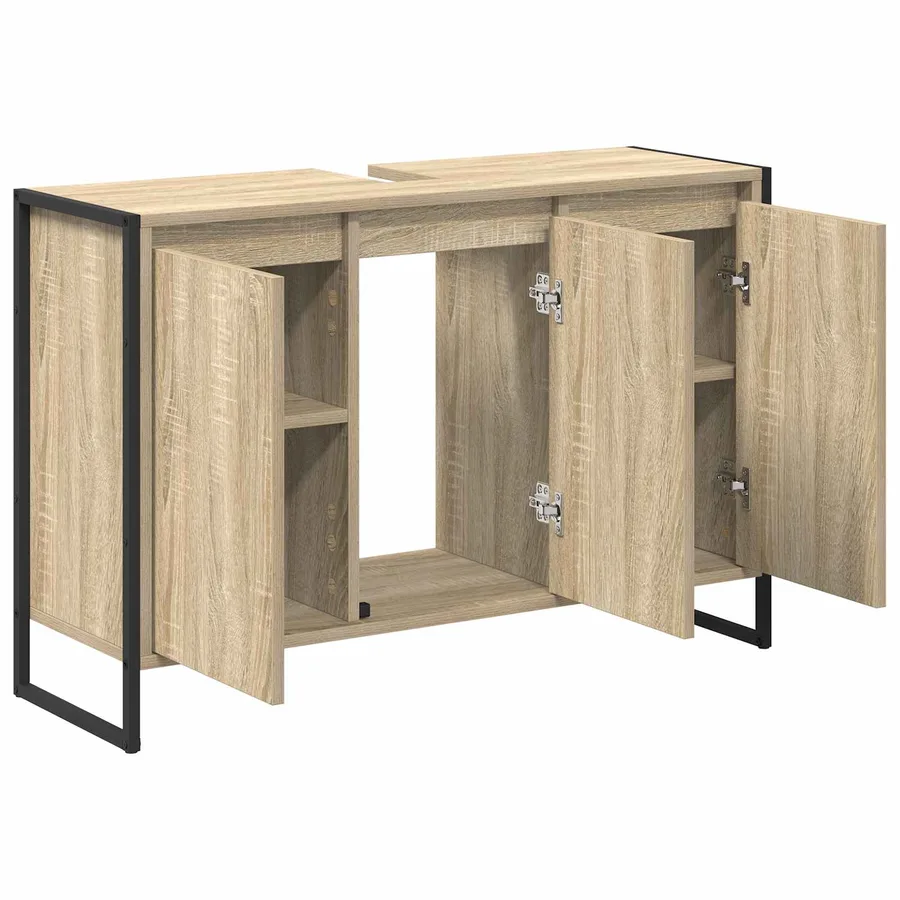 Cabinet de salle de bain avec stockage Sonoma 90 x 30 x 60 cm - 5