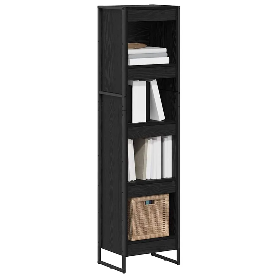 Bibliothèque Chêne noir 40 x 30 x 155 cm Bois d'ingénierie - 3