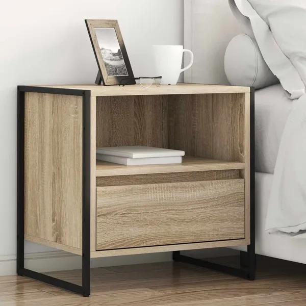 Table de chevet Sonoma 50 x 39,5 x 50 cm Bois d'ingénierie