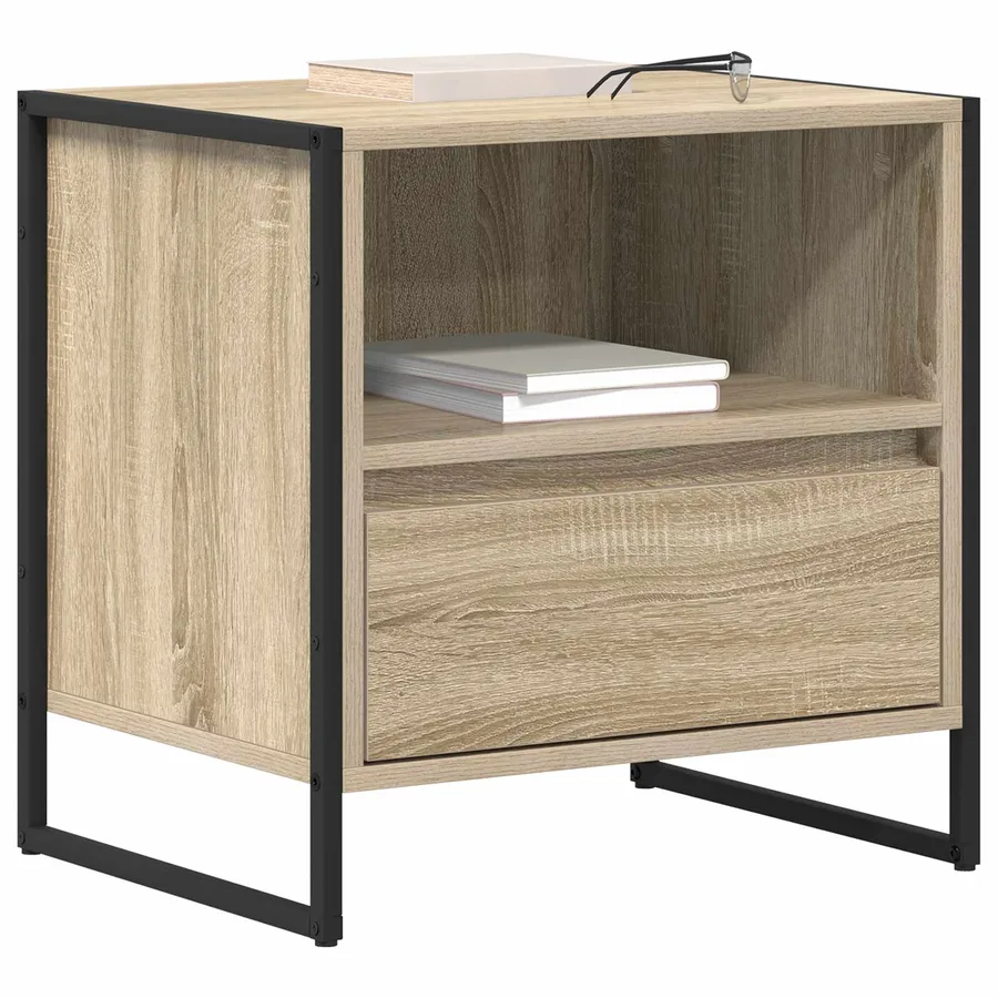 Table de chevet Sonoma 50 x 39,5 x 50 cm Bois d'ingénierie - 3