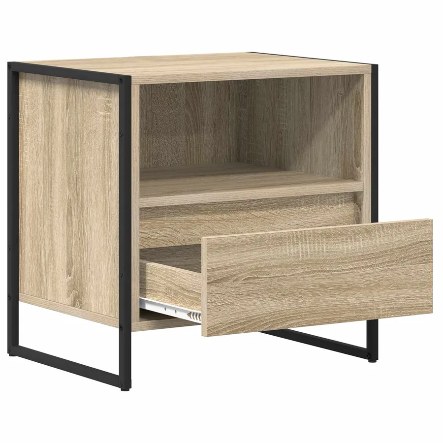 Table de chevet Sonoma 50 x 39,5 x 50 cm Bois d'ingénierie - 8