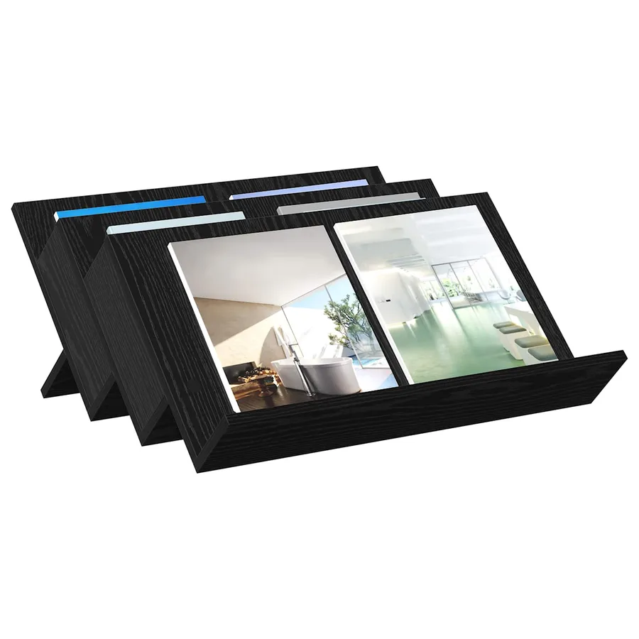Étagère à magazines avec étagère Chêne noir 65 x 53 x 28,5 cm - 3