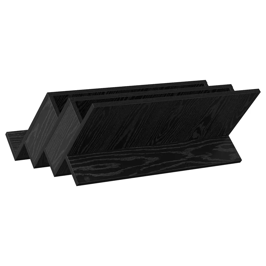 Étagère à magazines avec étagère Chêne noir 65 x 53 x 28,5 cm - 7