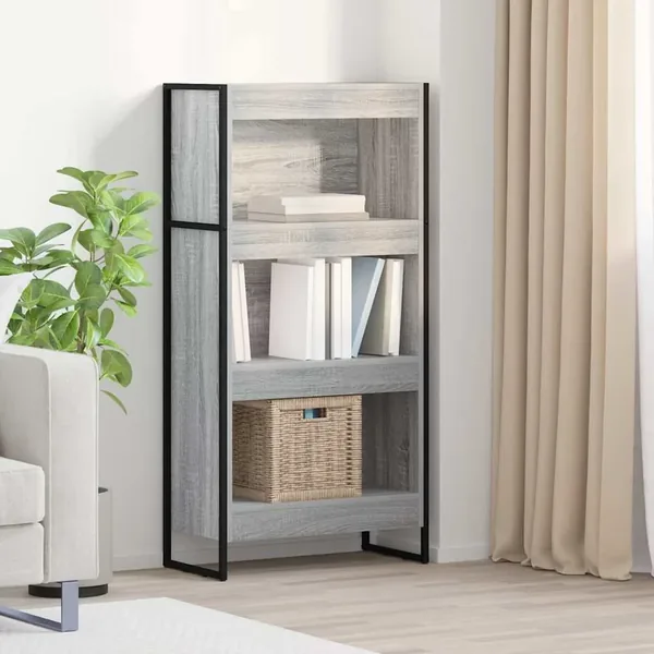 Bibliothèque Gris Sonoma 60 x 30 x 121 cm Bois d'ingénierie