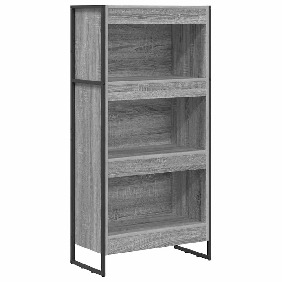 Bibliothèque Gris Sonoma 60 x 30 x 121 cm Bois d'ingénierie - 2