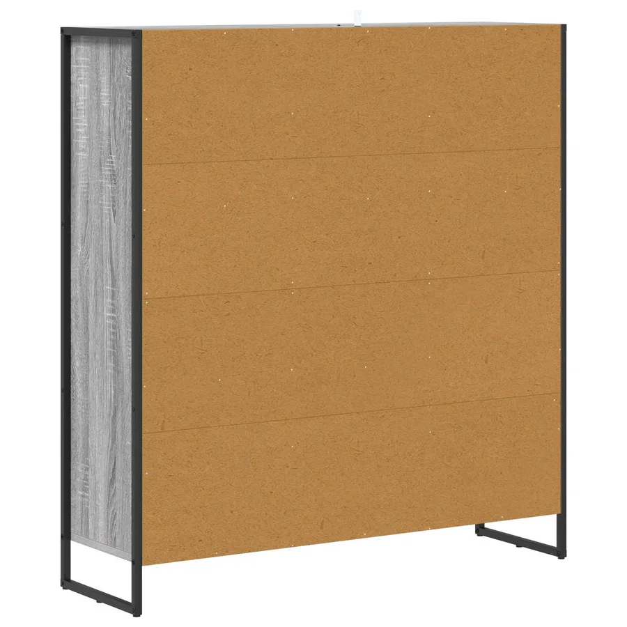 Bibliothèque Gris Sonoma 99,5 x 30 x 108,5 cm Bois d'ingénierie - 7