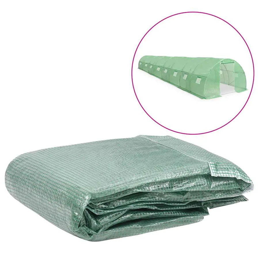 Couverture de remplacement de serre (36 m²) 300x1200x200cm Vert