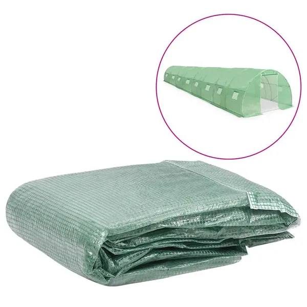 Couverture de remplacement de serre (36 m²) 300x1200x200cm Vert