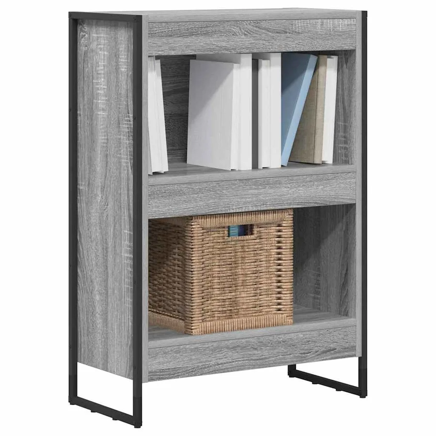 Bibliothèque Gris Sonoma 60 x 30 x 86,5 cm Bois d'ingénierie - 3