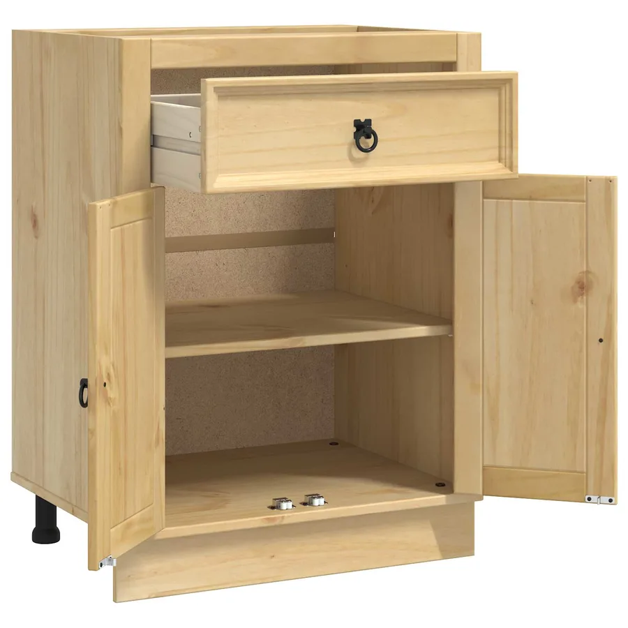 Armoire SKI Brun Miel 60 x 46 x 81,5 cm Pin massif - 5