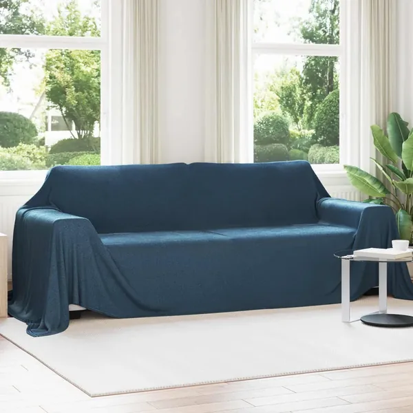 Couvertures à jeter 6 pcs Bleu marine 350 x 270 cm Toison