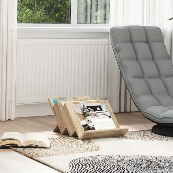 Étagère à magazines avec étagère Chêne Sonoma 53 x 40 x 28,5 cm