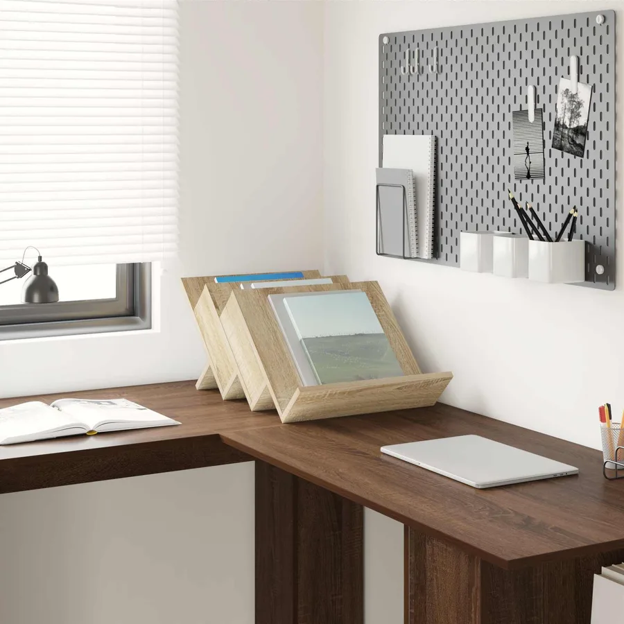 Étagère à magazines avec étagère Chêne Sonoma 53 x 40 x 28,5 cm - 4