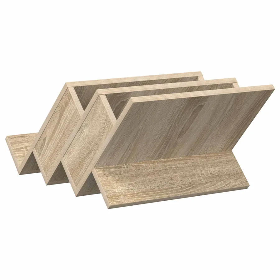 Étagère à magazines avec étagère Chêne Sonoma 53 x 40 x 28,5 cm - 7