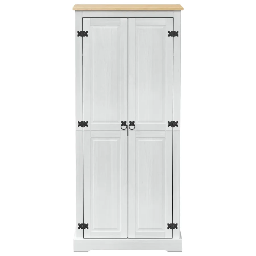 Armoires avec étagère Blanc 76 x 50 x 170 cm Pin massif - 4