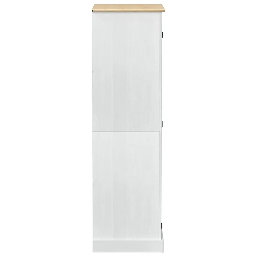 Armoires avec étagère Blanc 76 x 50 x 170 cm Pin massif - 5