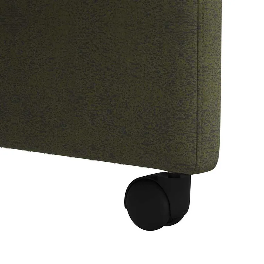 Chaises de Salle à Manger avec Roues 2 pcs Vert armée - 9