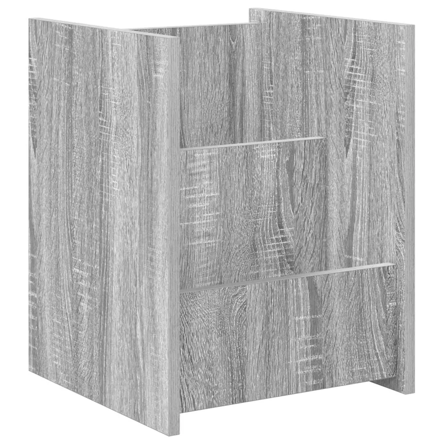 Étagère à magazines avec étagère Gris Sonoma 35 x 35 x 45 cm - 2
